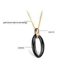 Colar De Cerâmica De Tungstênio Feminino Fácil De Usar