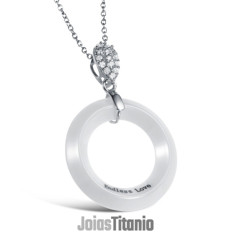 Colar De Cerâmica De Tungstênio Feminino De Alta Qualidade