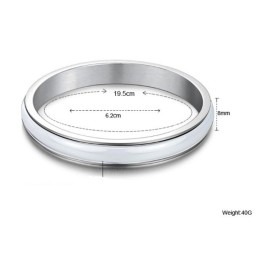 Pulseira De Cerâmica De Tungstênio Branca Masculina De Reputação Confiável