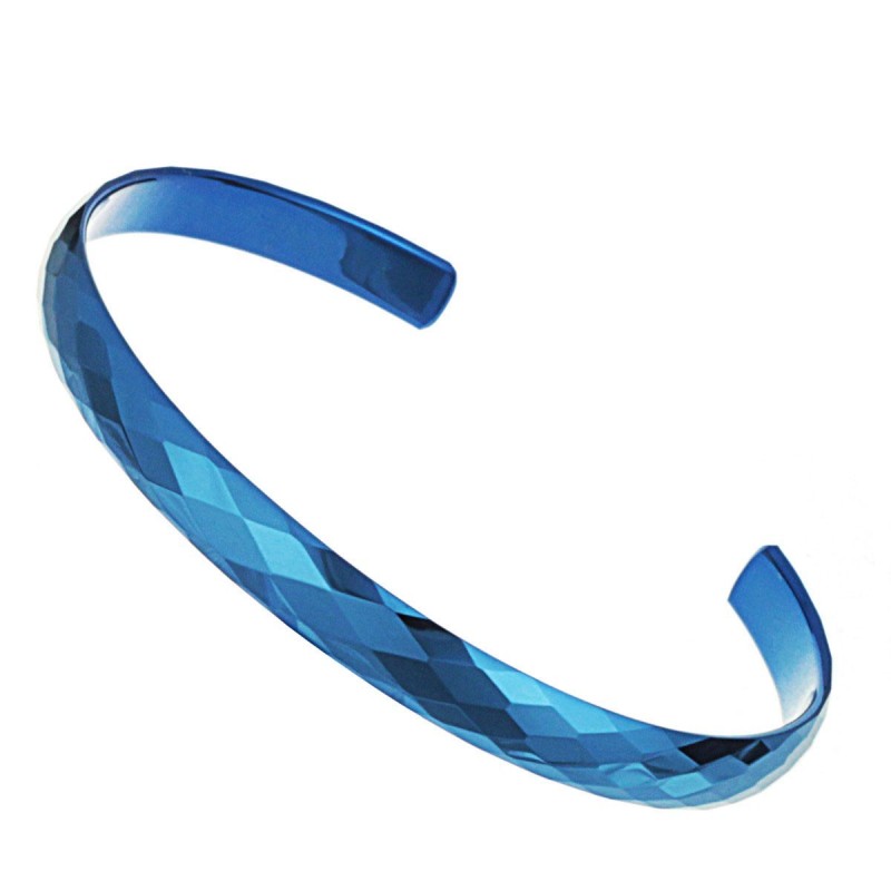 Pulseira De Cerâmica De Tungstênio Azul De Desempenho Confiável
