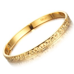 Pulseira Feminina Banhada A Ouro 18K De Renome Mundial