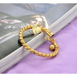 Pulseira Infantil Banhada A Ouro 18K Com Sino, Vendendo Bem Em Todo O Mundo