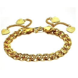 Pulseira Feminina Banhada A Ouro 18K Com Qualidade E Quantidade Garantidas