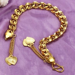 Pulseira Feminina Banhada A Ouro 18K Com Qualidade E Quantidade Garantidas