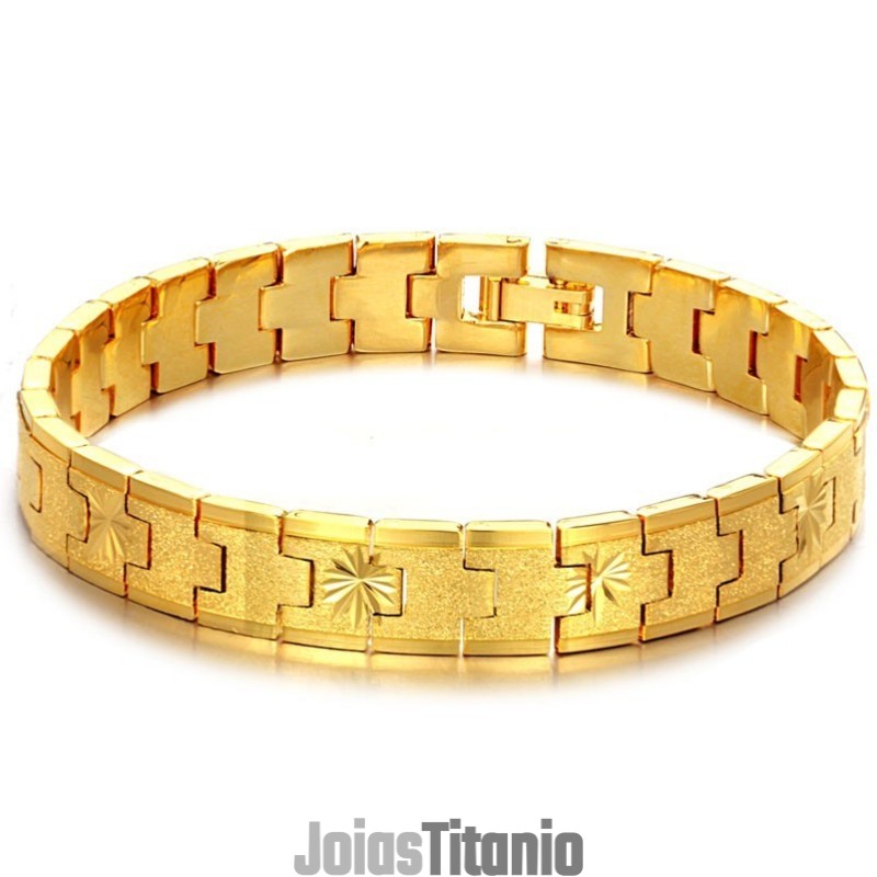 Pulseira Feminina Banhada A Ouro 18K, Famosa Por Sua Alta Qualidade Pulseira Feminina Banhada A Ouro 18K, Famosa Por Sua Alta Qualidade