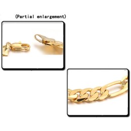 Pulseira Masculina Banhada A Ouro 18K Fácil De Usar