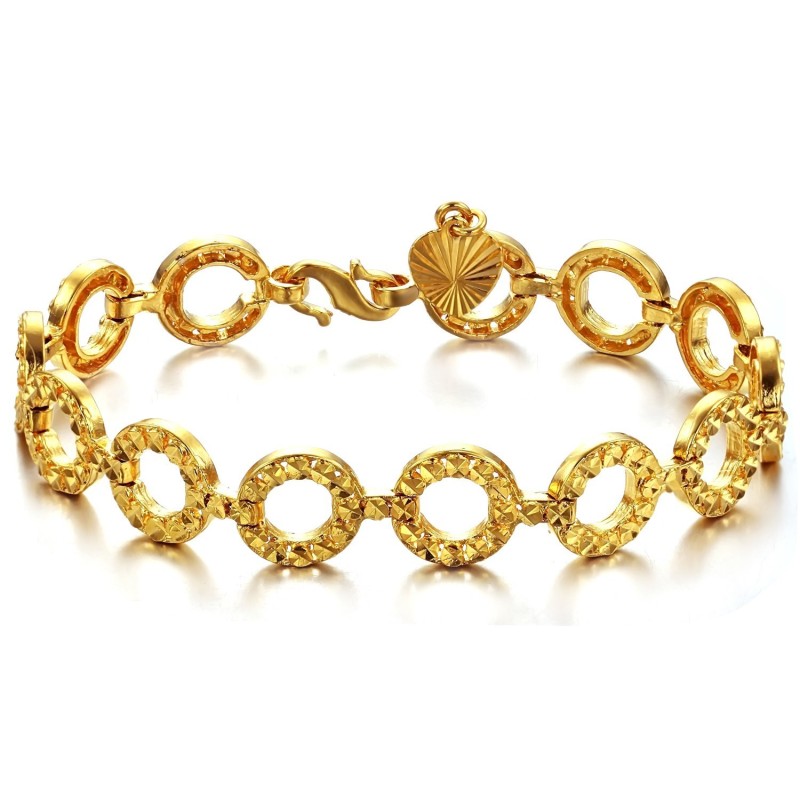 Pulseira Feminina Banhada A Ouro 18K De Qualidade Estável Pulseira Feminina Banhada A Ouro 18K De Qualidade Estável