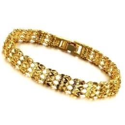 Pulseira Feminina Banhada A Ouro 18K De Alta Qualidade