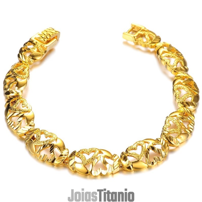 Pulseira Feminina Banhada A Ouro 18K Com Nome Sweetheart E Reputação Confiável Pulseira Feminina Banhada A Ouro 18K Com Nome Sweetheart E Reputação Confiável