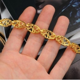 Pulseira Feminina Banhada A Ouro 18K Com Nome Sweetheart E Reputação Confiável