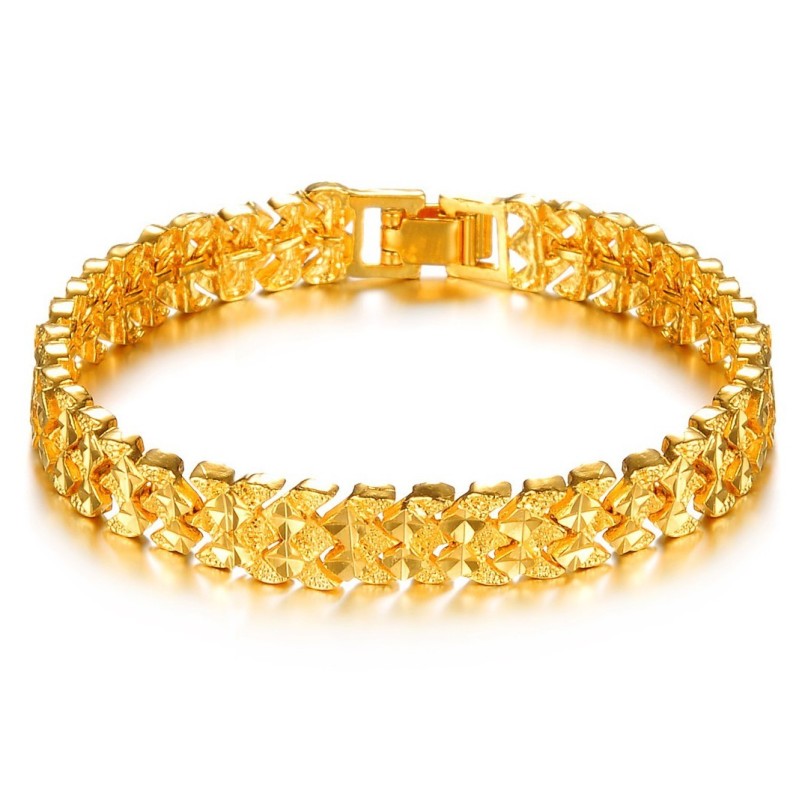 Pulseira Feminina Banhada A Ouro 18K De Qualidade Superior Pulseira Feminina Banhada A Ouro 18K De Qualidade Superior