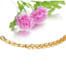 Pulseira Feminina Banhada A Ouro 18K Com Qualidade E Quantidade Garantidas