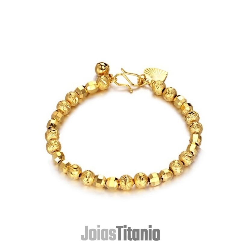 Pulseira Feminina Banhada A Ouro 18K De Excelente Qualidade Pulseira Feminina Banhada A Ouro 18K De Excelente Qualidade