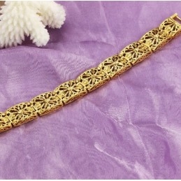 Pulseira Feminina Banhada A Ouro 18K Com Qualidade E Quantidade Garantidas