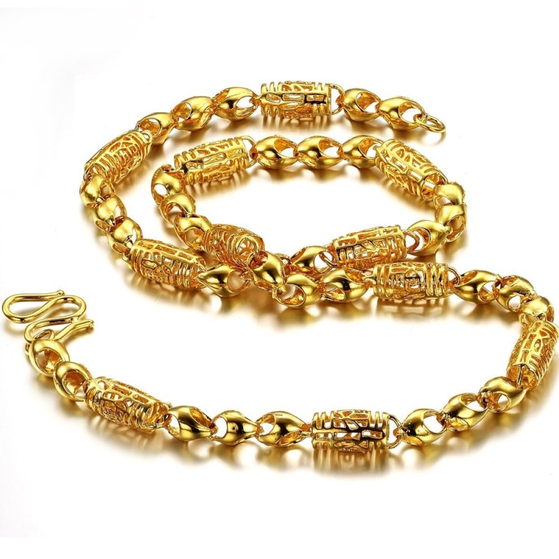 Colar Feminino Banhado A Ouro 18K Vazado De Renome Mundial