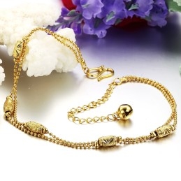 Especificações Completas Tornozeleira Feminina Banhada A Ouro 18K