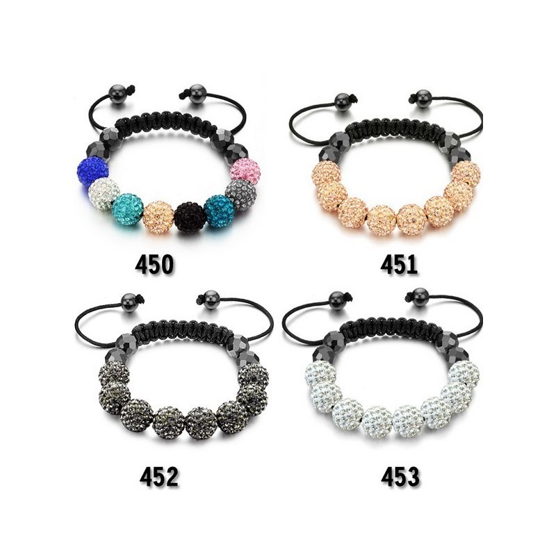 Pulseira De Cristal Feminina Em Formato De Bola De Qualidade Superior