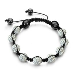 Pulseira De Cristal Em Formato De Bola Feminina De Qualidade Estável