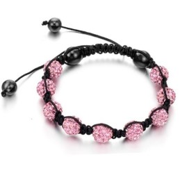 Pulseira De Cristal Em Formato De Bola Feminina De Qualidade Estável