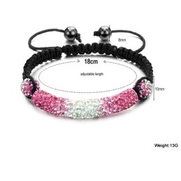 Pulseira De Cristal Feminina Em Formato De Bola De Excelente Qualidade