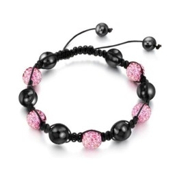 Pulseira Feminina De Cristal Em Formato De Bola, Famosa Por Sua Alta Qualidade