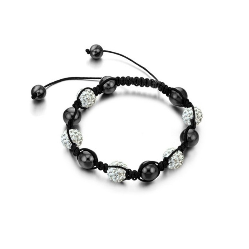 Pulseira De Cristal Feminina Em Formato De Bola De Qualidade Superior