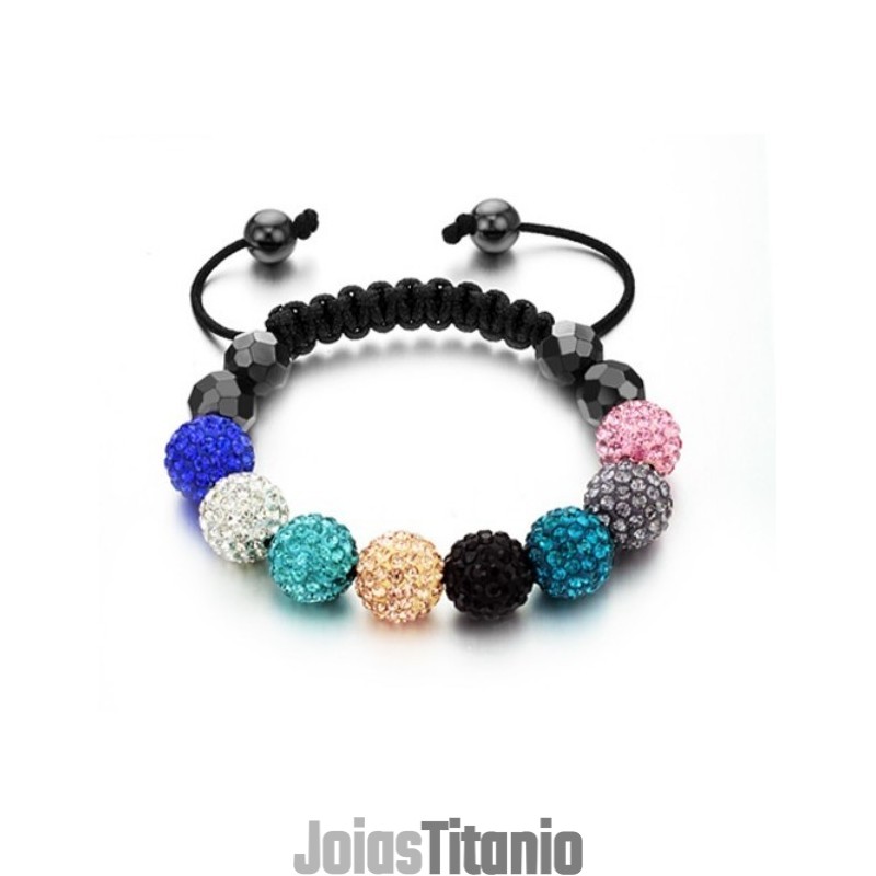 Pulseira De Cristal Em Formato De Bola Feminina De Qualidade Estável