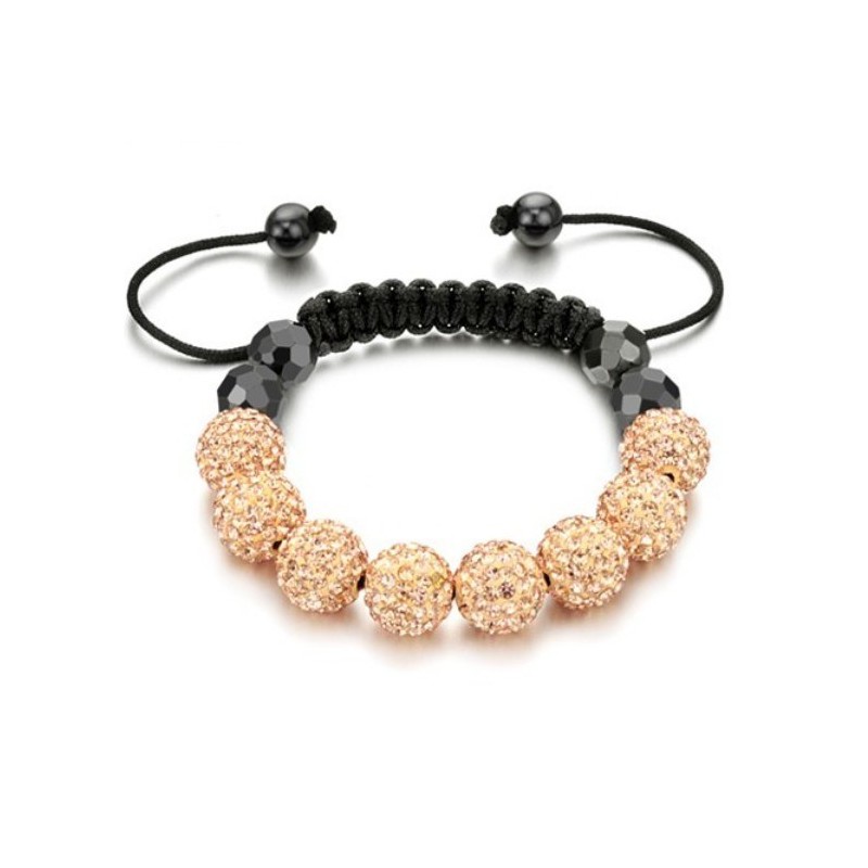 Pulseira De Cristal Feminina Em Formato De Bola Fácil De Usar Pulseira De Cristal Feminina Em Formato De Bola Fácil De Usar