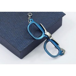 Pingente De Titânio Em Formato De Óculos Masculino Popular - Corrente Grátis