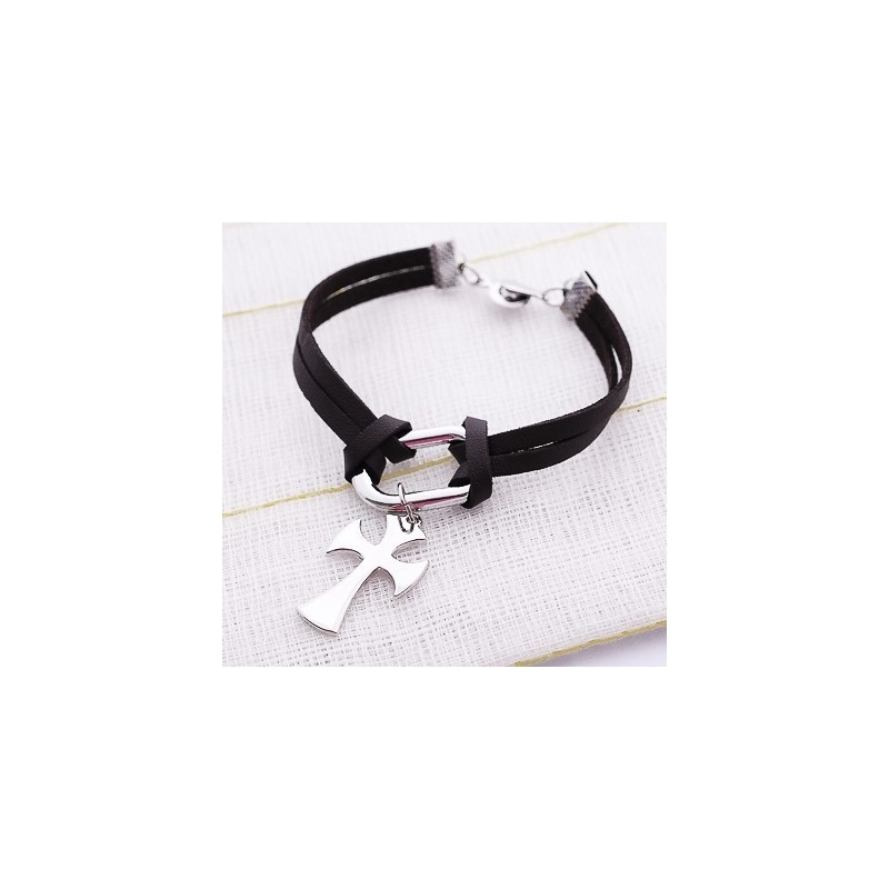 Pulseiras De Titânio Wonens Com Cruz Pulseiras De Titânio Wonens Com Cruz