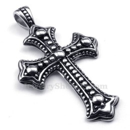 Colar Com Pingente De Cruz De Titânio (Corrente Grátis)