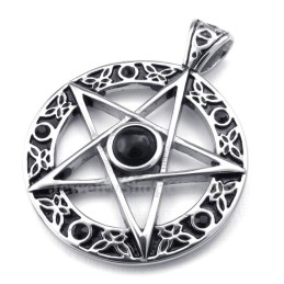 Colar Com Pingente De Estrela De Titânio (Corrente Grátis)