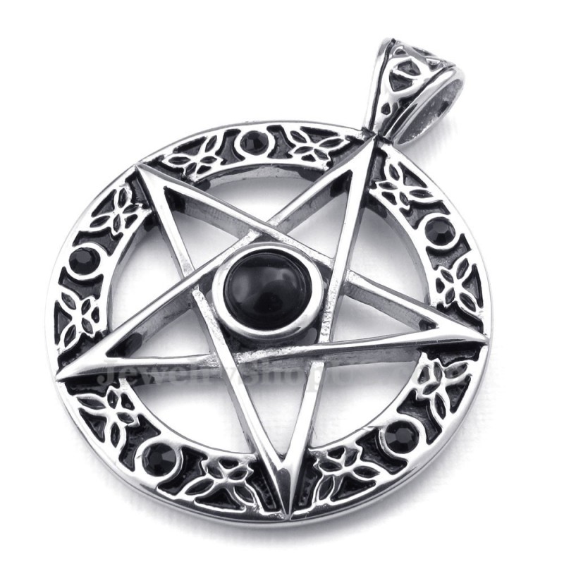 Colar Com Pingente De Estrela De Titânio (Corrente Grátis) Colar Com Pingente De Estrela De Titânio (Corrente Grátis)