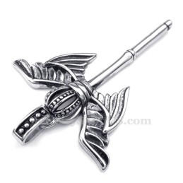 Colar Com Pingente De Cetro De Coroa De Titânio (Corrente Grátis)