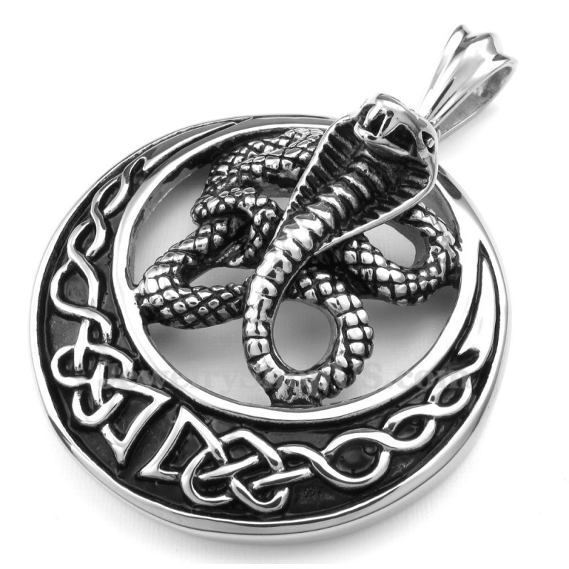 Colar Com Pingente De Cobra De Titânio (Corrente Grátis) Colar Com Pingente De Cobra De Titânio (Corrente Grátis)