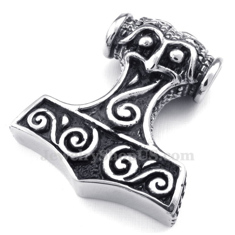 Colar Com Pingente De Titânio Thor'S Hammer (Corrente Grátis) Colar Com Pingente De Titânio Thor'S Hammer (Corrente Grátis)