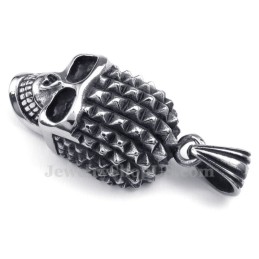 Colar Com Pingente De Caveira De Titânio (Corrente Grátis)