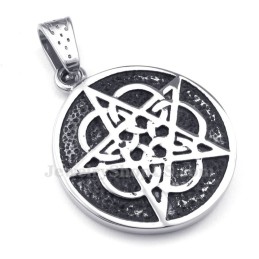 Colar Com Pingente De Estrela De Cinco Pontas De Titânio (Corrente Grátis)