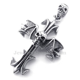 Colar Com Pingente De Caveira De Titânio (Corrente Grátis)