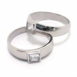 Anel De Corte Com Incrustações De Titânio De 6 Mm E Conjunto De Diamantes
