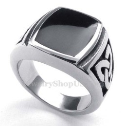 Anel De Titânio Preto Masculino