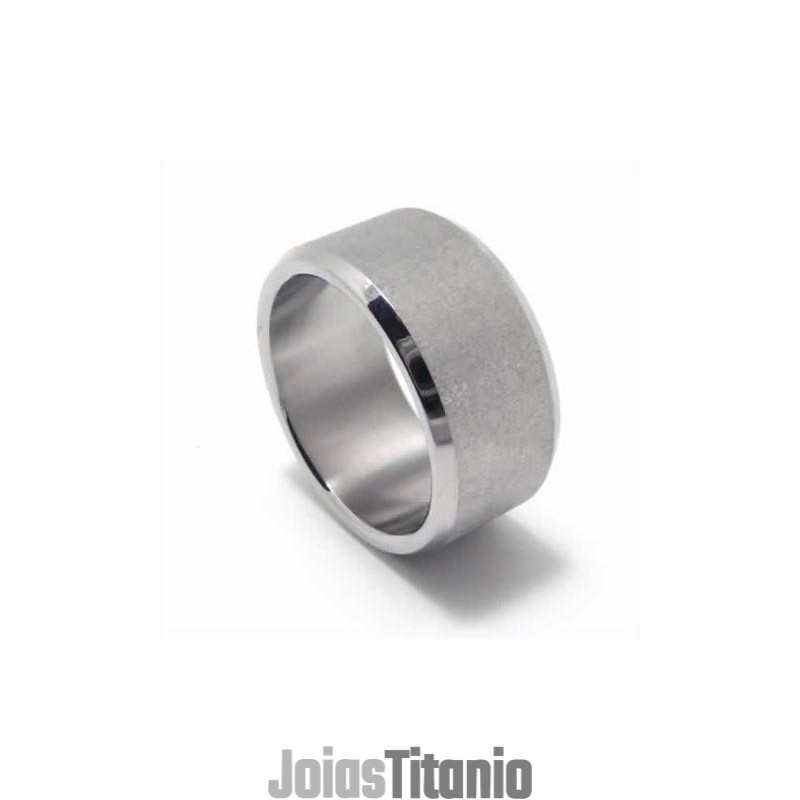 Anel De Titânio Escovado De 6 Mm
