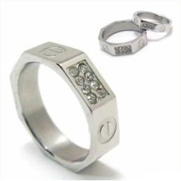 Anel De Corte Com Incrustações De Titânio De 6 Mm E Conjunto De Diamantes