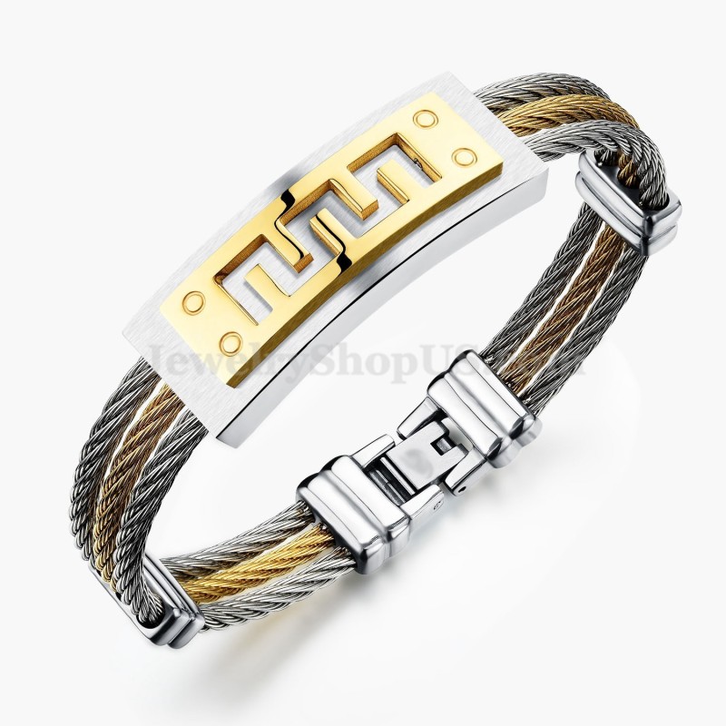 Pulseira Masculina Clássica De Titânio Online C784 Pulseira Masculina Clássica De Titânio Online C784