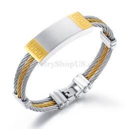 Pulseira Requintada De Titânio Masculina C755