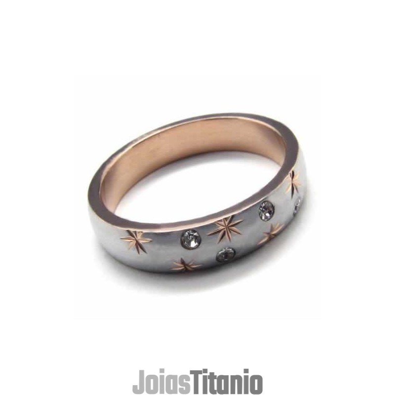 Anel De Corte Com Incrustações De Ouro E Titânio De 4 Mm Com Diamantes Anel De Corte Com Incrustações De Ouro E Titânio De 4 Mm Com Diamantes