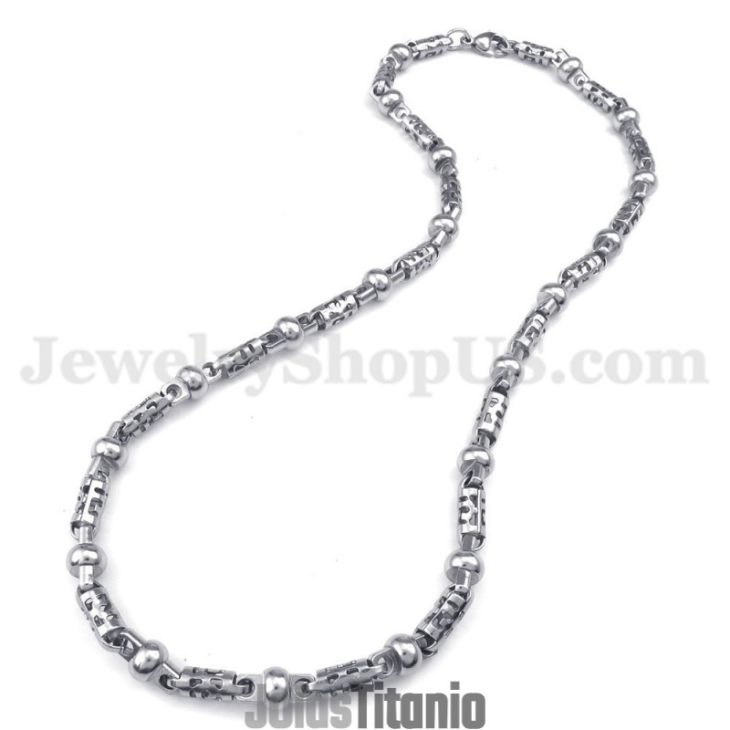 Corrente De Colar De Titânio Masculina Da Moda