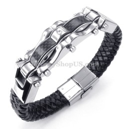 Pulseiras De Titânio Douradas E Pretas Requintadas Para Homens