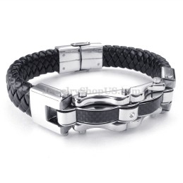 Pulseiras De Titânio Douradas E Pretas Requintadas Para Homens