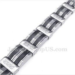 Pulseira De Borracha De Titânio Masculina